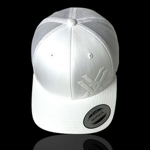 Vortex Optics “White Out” SnapBack Trucker Hat Cap with free 2A Die-cut Decal